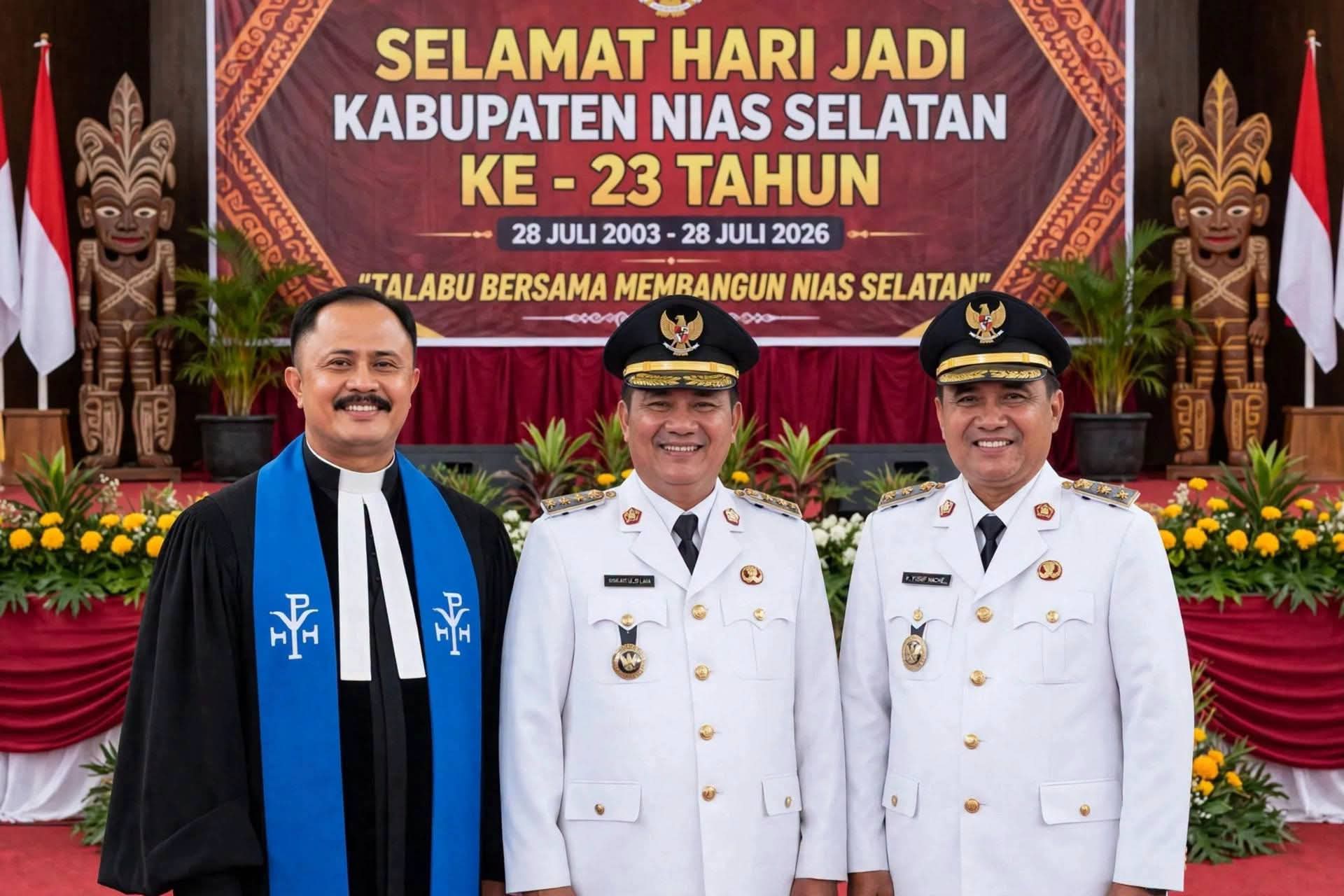 HUT KE-23 NIAS SELATAN JADI MOMENTUM PELESTARIAN BUDAYA DAN PEMBANGUNAN