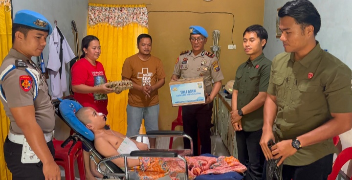 Anak 9 Tahun Berjuang Melawan Meningitis, Polres Nias Selatan Hadir Bawa Harapan